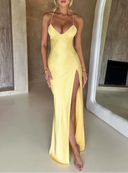 Saphira Strappy Split Evening Maxi Dress