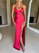 Saphira Strappy Split Evening Maxi Dress