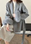 Seraphine Luxe Cuff Statement Coat
