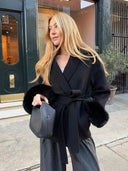 Seraphine Luxe Cuff Statement Coat