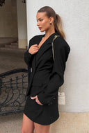 Seraphine Single Breasted Blazer with Shawl Collar