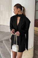Seraphine Single Breasted Blazer with Shawl Collar