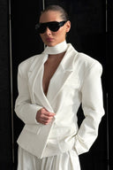 Seraphine Single Breasted Blazer with Shawl Collar