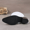 Serena Fringe Mid Calf Western Boots