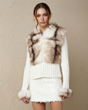 Serena Luxe Faux Fur Bolero Jacket