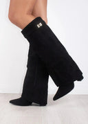 Serena Slouch Knee High Heeled Boots