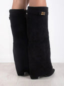Serena Slouch Knee High Heeled Boots