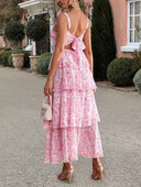 Serenelle Ruffle Strapless Maxi Dress