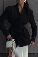 Sienna Fitted Waist Blazer Jacket