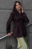 Sienna Fitted Waist Blazer Jacket