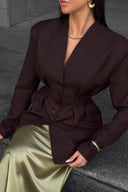Sienna Fitted Waist Blazer Jacket