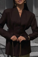 Sienna Fitted Waist Blazer Jacket
