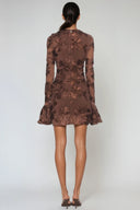 Sienna Floral Mesh Mini Dress Cocktail