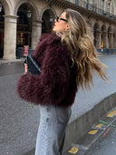 Sienna Statement Faux Fur Cropped Coat