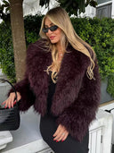 Sienna Statement Faux Fur Cropped Coat