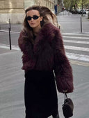 Sienna Statement Faux Fur Cropped Coat