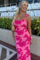 Solene Romantic Tie-Shoulder Maxi Dress