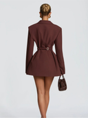 Solenne Double Breasted Blazer Mini Dress