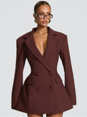 Solenne Double Breasted Blazer Mini Dress