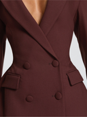 Solenne Double Breasted Blazer Mini Dress