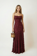 Solenne Jacquard Gown Maxi Dress