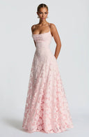 Solenne Jacquard Gown Maxi Dress