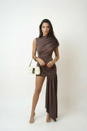 Soraya Sculpted Sleeveless Party Mini Dress