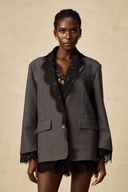 Soraya Lace Trim Blazer Jacket