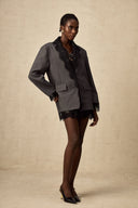 Soraya Lace Trim Blazer Jacket