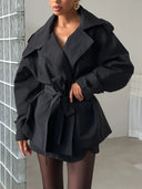 Sorelle Modern Cropped Trench Coat