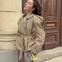 Sorelle Modern Cropped Trench Coat
