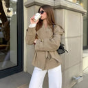 Sorelle Modern Cropped Trench Coat