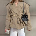 Sorelle Modern Cropped Trench Coat