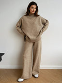 Sorelle Turtleneck Knit Lounge Set