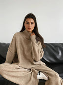 Sorelle Turtleneck Knit Lounge Set