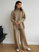 Sorelle Turtleneck Knit Lounge Set