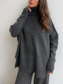 Sorelle Turtleneck Knit Lounge Set