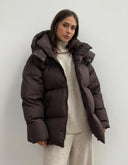 Sorelle Women's Relaxed Fit Hooded Puffer Jacket