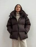 Sorelle Women's Relaxed Fit Hooded Puffer Jacket