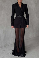 Sorelle Barrel Design Blazer Jacket & Skirt Set