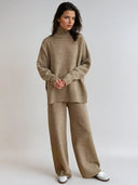 Sorelle Turtleneck Knit Lounge Set