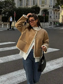 Valentina Luxe Faux Fur Suede Jacket