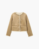 Valentina Luxe Faux Fur Suede Jacket