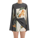 Valentina Twist Floral Cocktail Mini Dress