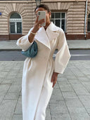 Valeria Longline Double-Breasted Coat