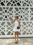 Valerie One Shoulder Polka Dot Mini Dress