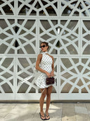 Valerie One Shoulder Polka Dot Mini Dress