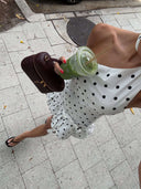 Valerie One Shoulder Polka Dot Mini Dress