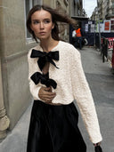 Valleria Bow Detail Evening Blouse