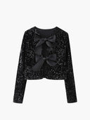 Valleria Bow Detail Evening Blouse